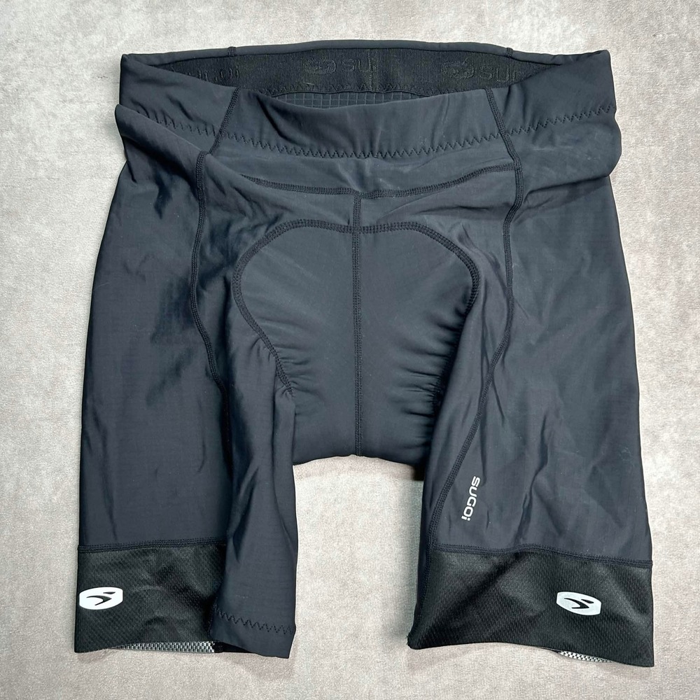 Sugoi Mens XL Black Padded Cycling Shorts Bike Compression Activewear